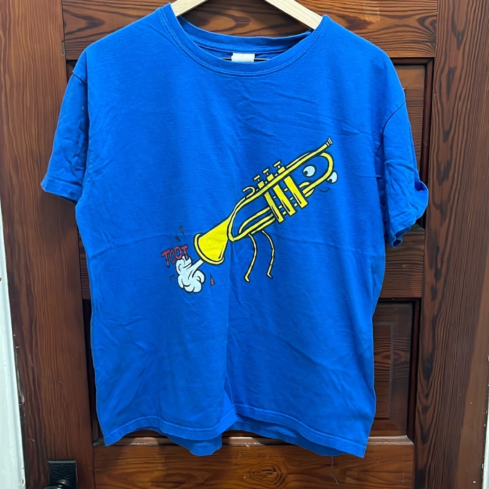Randy Otter Toot Tee - Funny- Trumpet Size L
